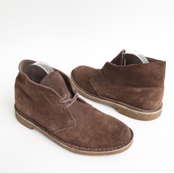 clarks bushacre 2 brown suede